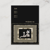 Visitekaartje Vintage Art Deco Cafe Business (Achterkant)