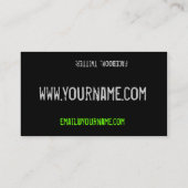 visitekaartje vinylrecord (Achterkant)