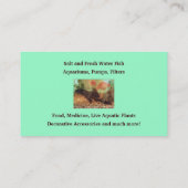 Visitekaartje visbak (Achterkant)