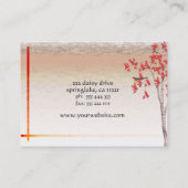 Visitekaartje vogelboom (Achterkant)