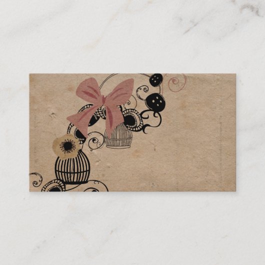 Visitekaartje  vogelkooien (Voorkant)