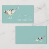 Visitekaartje vogelpatroon (Voorkant / Achterkant)