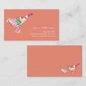 Visitekaartje vogelpatroon (Voorkant / Achterkant)