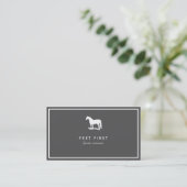 Visitekaartje voor aankomende paarden, Visitekaart (Staand voorkant)