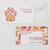 Visitekaartje voor afdrukken van Pawpag (Voorkant / Achterkant)