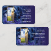 Visitekaartje voor astroloog. (Voorkant / Achterkant)