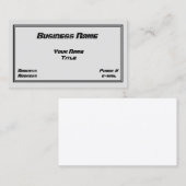 Visitekaartje voor automatisch ontwerp (Voorkant / Achterkant)