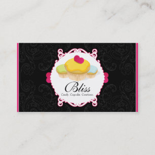 Visitekaartje voor bakkerij- en cupcake
