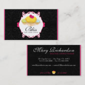 Visitekaartje voor bakkerij- en cupcake (Voorkant / Achterkant)