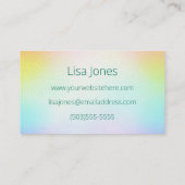  Visitekaartje voor ballonvaarders (Achterkant)