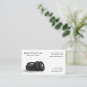 Visitekaartje voor bandenverkoop (Staand voorkant)