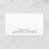 Visitekaartje voor bandenverkoop (Achterkant)