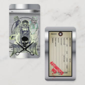 Visitekaartje voor Barber Sjabloon (Voorkant / Achterkant)