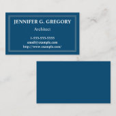 Visitekaartje voor basis- en  architectuur (Voorkant / Achterkant)