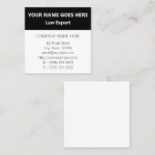 Visitekaartje voor bedrijven, basis en respect (Voorkant / Achterkant)