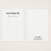 Visitekaartje voor beeldscherm oormerken (Voorkant /achterkant)