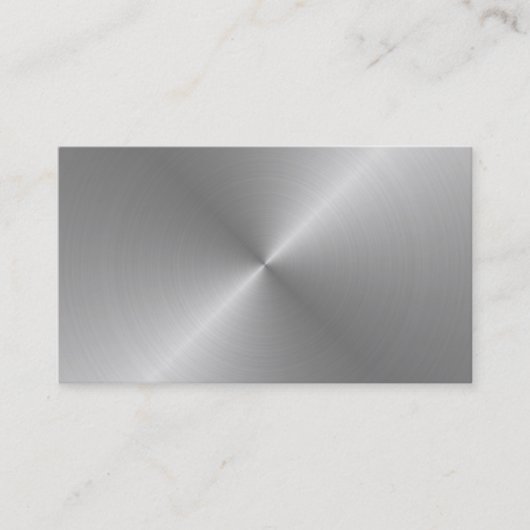 Visitekaartje voor blanco geborsteld metaal (Voorkant)