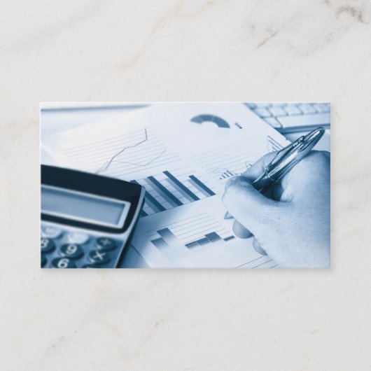 visitekaartje voor boekhouding en financiering (Voorkant)