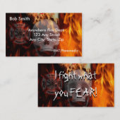 Visitekaartje voor brandbestrijding (Voorkant / Achterkant)