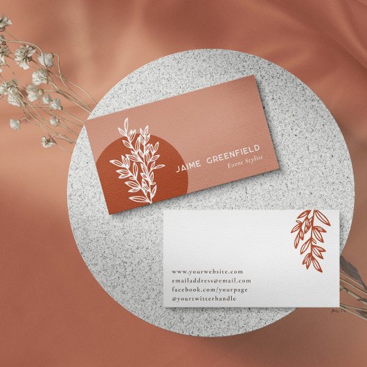 Visitekaartje voor Brass & Rust Greenery Line