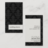 Visitekaartje voor bruiloft met  Professional Dama (Voorkant / Achterkant)