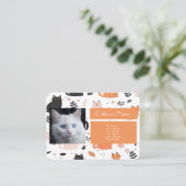 Visitekaartje voor cattery (Staand voorkant)