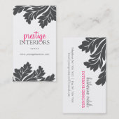 VISITEKAARTJE VOOR CLASSY INTERIOR DESIGNER (Voorkant / Achterkant)