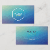 Visitekaartje voor creatief waterthema (Voorkant / Achterkant)