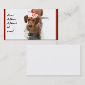 Visitekaartje voor dachshund (Voorkant / Achterkant)