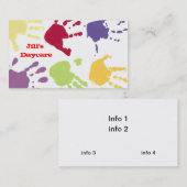 Visitekaartje voor dagverzorging (Voorkant / Achterkant)