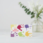 Visitekaartje voor dagverzorging (Staand voorkant)