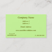 Visitekaartje voor dakpannen (Achterkant)