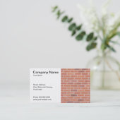 Visitekaartje voor de bouw (Staand voorkant)