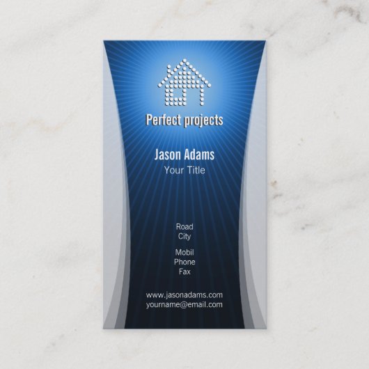 Visitekaartje voor de bouw (Voorkant)