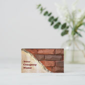 Visitekaartje voor de bouw (Staand voorkant)