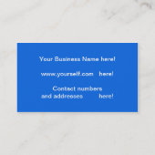 Visitekaartje voor de bouw (Achterkant)