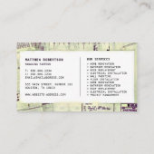 Visitekaartje voor de bouw - bouwplan (Achterkant)