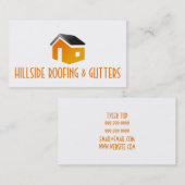 Visitekaartje voor de bouw van Windows voor dakgot (Voorkant / Achterkant)