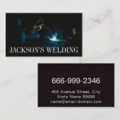 Visitekaartje voor de constructie van lassen (Voorkant / Achterkant)