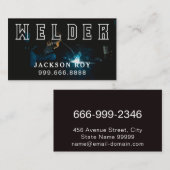 Visitekaartje voor de constructie van lassen (Voorkant / Achterkant)