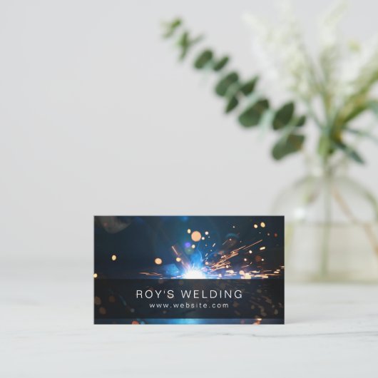 Visitekaartje voor de constructie van lassen (Staand voorkant)