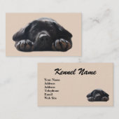 Visitekaartje voor de fokker van labrador Retrieve (Voorkant / Achterkant)