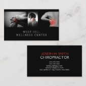 Visitekaartje voor de gezondheid van chiropractor (Voorkant / Achterkant)