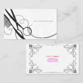 Visitekaartje voor de hoofdhairstijlen (Voorkant / Achterkant)