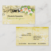  visitekaartje voor de interieurontwerper van plum (Voorkant / Achterkant)