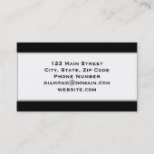 Visitekaartje voor de opslag van diamanten (Achterkant)