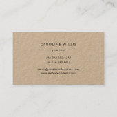 Visitekaartje voor de Robuuste olijftak (Achterkant)