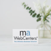 Visitekaartje voor de verkoop van Mawebcenter Dist (Staand voorkant)
