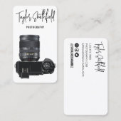 Visitekaartje voor digitale camera fotografie (Voorkant / Achterkant)