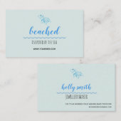 Visitekaartje voor diktebeach turtle Logo (Voorkant / Achterkant)